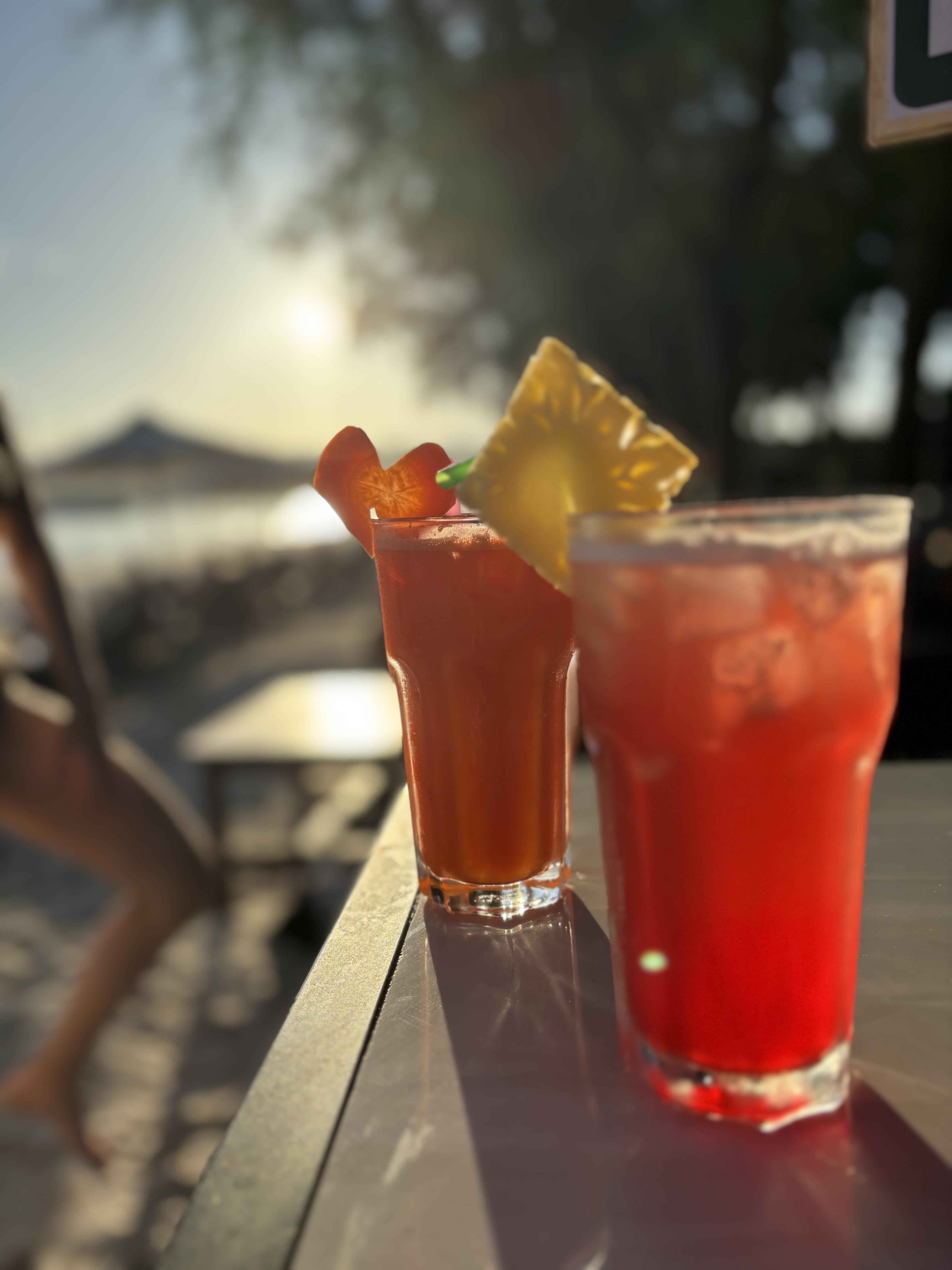 Our first drinks on Koh Rong